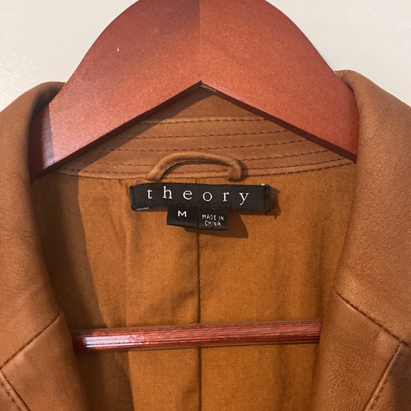 Theory Dutch Leather Blazer Jacket in size medium - Picture 3 of 7